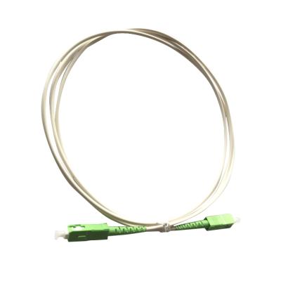 China FTTH Fiber Optic SX SC PC Patch Cord Singlemode Braid Jumper Fiber Optic Patch Cord for sale