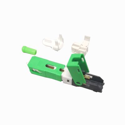 China Quick Connector FTTH Fiber Optic SC UPC FTTH SM Fast SC Assembly Waterproof Fiber Optic Quick Connector for sale