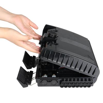 China High performance for fiber optic 16 distribution box design the new 24 core splice splitter fiber optic distribution box for sale