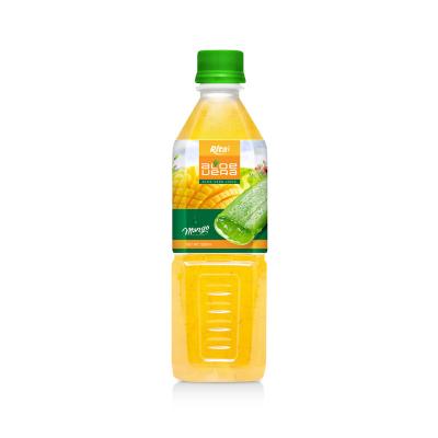 China 500ml PET Bottle Natural Aloe Vera Juice Drink With Mango Flavor for sale