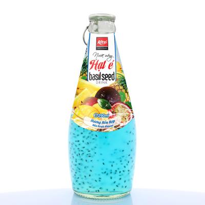 China Rita 290ml glass bottle no cheap price Basil Seed Drink Cocktail Flavor 500containers/month from Thailand for sale