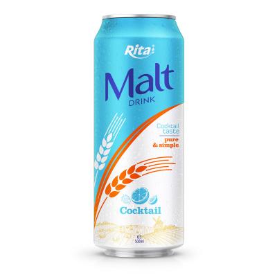 China Rita Vietnam 500ml Canned Non Alcoholic Sparkling Beer Malt Drinks Cocktail 500containers/month for sale