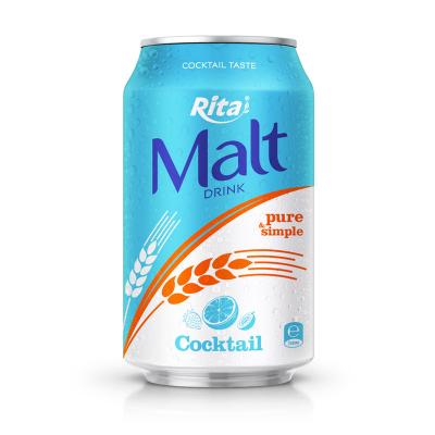 China Rita Vietnam 330ml Canned FDA HALAL No Alcoholic Beer Malt Drinks Cocktail Flavor 500containers/month for sale