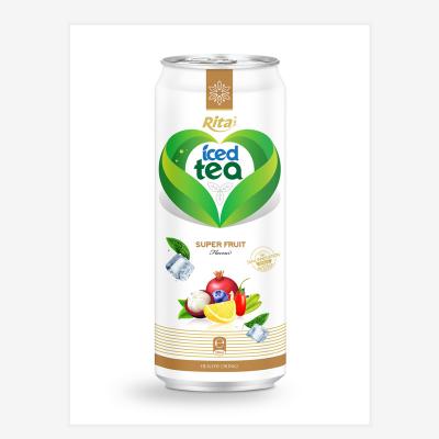 China Tea Drinks 500mL Singapore Ice Black Tea Vietnam Canned Green Drinks Super Fruit Flavor for sale