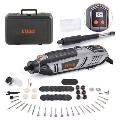 China Top Multifuction Tool Kit EU 200W Dremel Rotary Tool Kit 10000-40000/min LCD Display 61 pcs Accessories Mini for sale