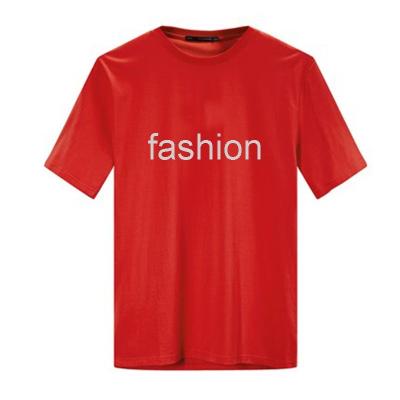 China Anti-Wrinkle Men's T-shirt Custom Printed Casual Comfortable Quick Dry Plus Size Summer Cotton V-neck T-shirt for sale