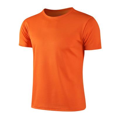 China 100% Solid Top Unisex Gym T-shirt Sports Tee Shirt Polyester Blank Mens T-shirt Custom Printed Anti-Wrinkle for sale