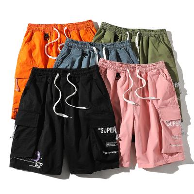 China Anti-Wrinkle 2022 New Pattern Big Pocket Waist Shorts Colorful Men Short Colorful Half Elastic Shorts Cargo Clothing Shorts for sale