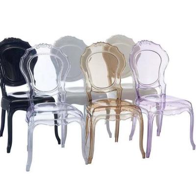 China SAWA modern wholesale hot sale multicolor acrylic transparent wedding chair for sale