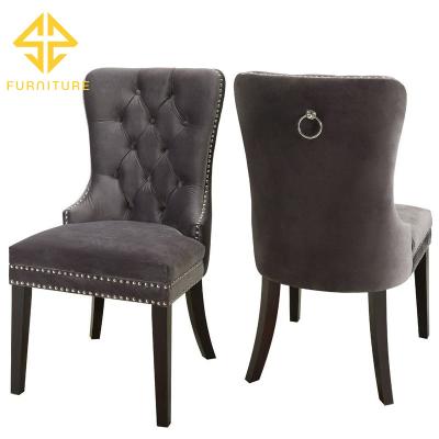 China New modern SAWA wood with velvet design living room chairs for sale