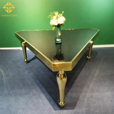 China (Other Dining Table) 2021 New Arrival Event Furniture Stainless Steel Table Adjustable Marble Top Wedding for sale