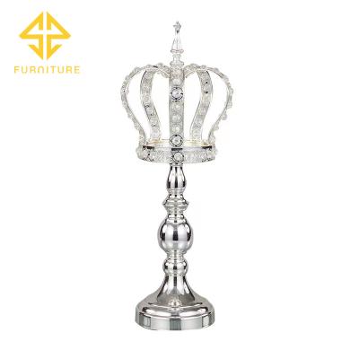 China Hot Sale Luxury Modern Weddings King Throne Gold Table Centerpiece Candlestick for sale