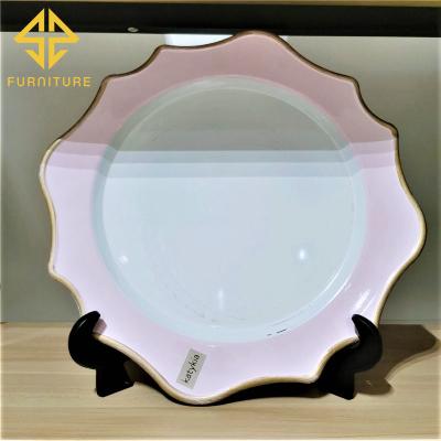 China SAWA Sustainable Luxurious Gilt Edges Wedding Ceramic Banquet Dinner Dishes Sets For Tableware for sale