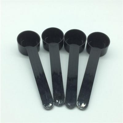 China Viable thicken black plastic measuring scoop in meauring tools for home coffee powder scoop 2g made in china for sale