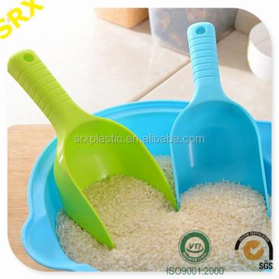 China Sustainable USA Food Grade Popcorn Square Ice Bucket Scoops/Make Your Own Ice Bucket Scoops/OEM Plastic IC Scoops With Bar for sale