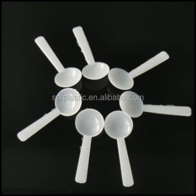 China Disposable White Plastic Scoop 2g 4ml Teaspoon Protein Powder Scoops Scoops, Custom Plastic Powder Spoons Manufacturer for sale