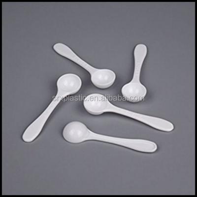 China Disposable plastic pp reuse spoon, 1g pp hard plastic spoon for powder, 1g plastic measuring cup powder spoons manufacturer for sale