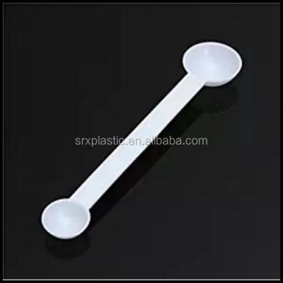 China Disposable White Double Ended Plastic 1g And 3g Protein Powder Measuring Scoops, Custom Plastic Powder Scoops Manufacturer for sale