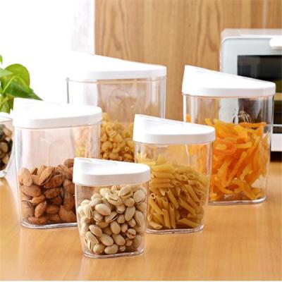 China Popular Freshness Preservation Plastic Sealed Clear Food Containers Food Storage Box Candy Jar Storage Bin Factory Price for sale