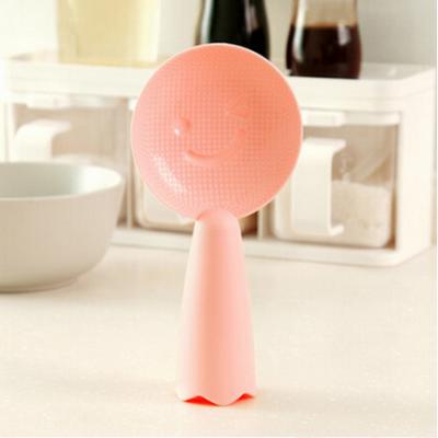 China Beautiful Viable Design Smile Plastic Rice Scoop Spoon, Nonstick OEM Heat Rice Scoop, Grain Rice Scoop Factory Supplier for sale