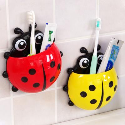 China Workable Unique OEM Insect Toothbrush Holder, Cartoon Toothbrush Holder With Sucker, Custom Wall Mount Toothbrush Holder Manufacturer for sale