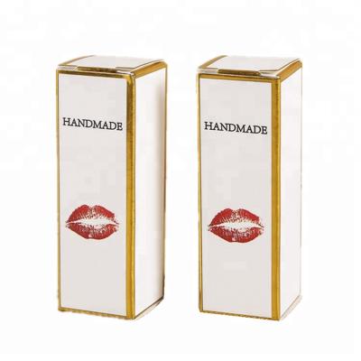 China Wholesale Recyclable Hot Stamping Lipstick Gold Foil Box Packaging Good Quality WLT1-299 Lip Gloss Paper Boxes for sale