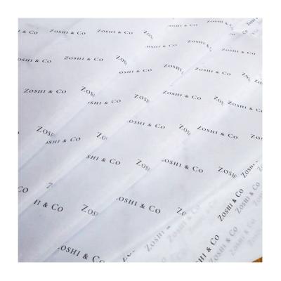 China ZPT1-973 Gray Color Moisture Proof Logo Printed Company Custom Logo Printing Tissue Wrapping Paper For Hair Extensions Gifts Clothes for sale