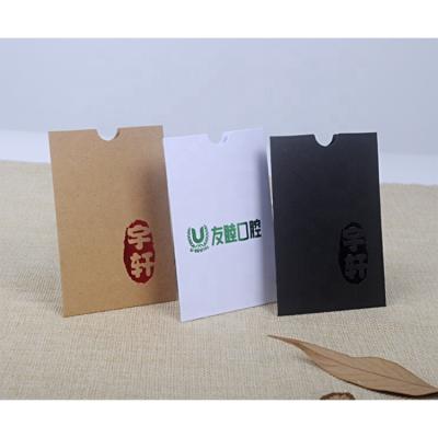 China Gift Card Envelope WLT6-E33 Color Foil Stamping Customized Logo Printing Semicircle Opening Receipt Envelope Special Paper Gift Card Envelope for sale