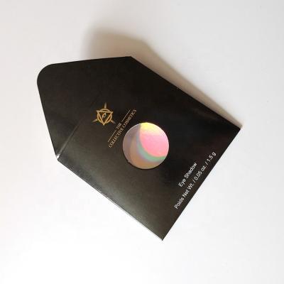 China Hot Selling Eyeshadow Envelope ZPT9-160 Business Refill Paper Individual Cardboard Single Eyeshadow Envelope With Clear Window for sale