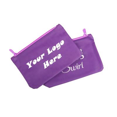 China Fashion Low MOQ Promotional Custom Design Zipper Pouch Bag With Logo Printed for sale