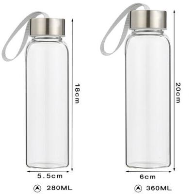 China Different Types Sustainable Success Glass Water Bottle Amazon Water Bottles for sale