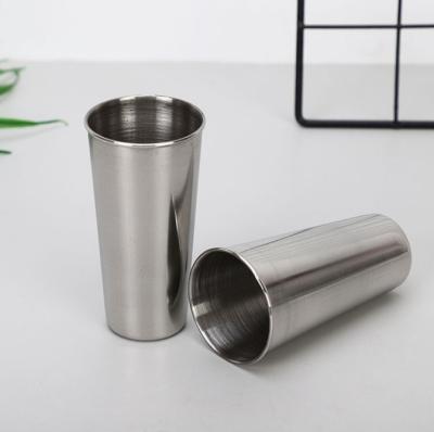 China Disposable Custom Shot Wine Pint Cup Stainless Steel Glass-metal 50ml Shot Glasses for sale