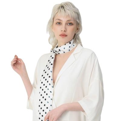 China European American Wholesale Fashion Scarf Handle Scarf Skinny Silk Designer Neck Scarf For Bags For Ladies for sale