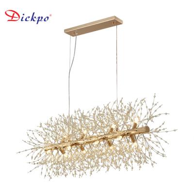 China Unique Design/High Quality DICKPO Indoor Lighting Modern Iron Ceiling Decoration Chandeliers Dining Room Pendant Chandelier Lamp en venta