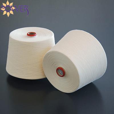 China Power Brand Sustainable Yarn100% Polyester Raw White Ring Spun Polyester Yarns Power Yarn Waxed 30/1 Dyed for sale