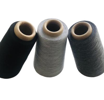 China Black Eco-Friendly Sustainable Gray Melange Yarn 30s/1 5%-80% Polyester Material for sale