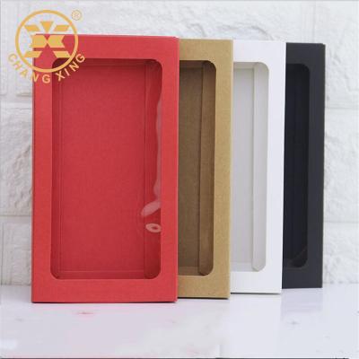 China Recyclable Chinese Supplier Folding Window Drawer Boxes In Various Sizes Iphone Case Box Package for sale