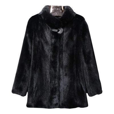 China Anti-wrinkle plus size women's fur coat thickened oversized warm cardigan loose casual mink coat for sale