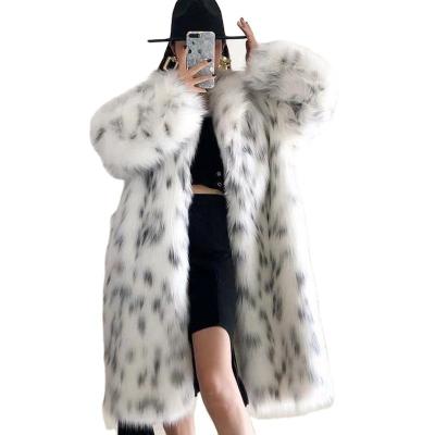 China Plus Size Long Warm Leisure Fur Coat Women's Fur Coat Winter Fox Oversized Jacket for sale