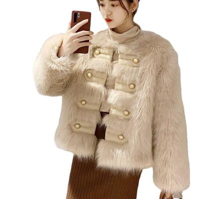 China Anti-wrinkle Winter Coat Jacket Women Faux Fox Fur Coat With Shorts Fashion Style Faux Fur Coat For Lady for sale