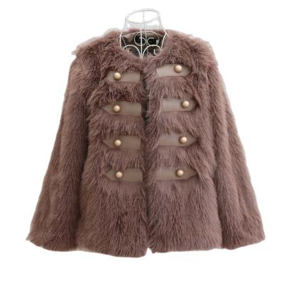 China New Anti-wrinkle Winter Coat Jacket Women Faux Fox Fur Coat With Shorts Fashion Style Faux Fur Coat For Lady for sale