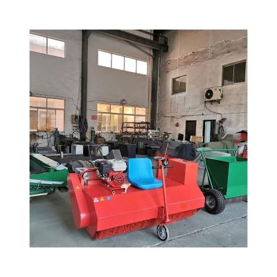 China Artificial turf field infill and maintenance work provider easy good accessibility vehicle mounted lawn combing machine for sale