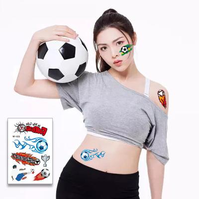 China Country Flag Temporary Face Paint Stenciling World Cup World Cup Soccer Match National Flag Sticker Reusable Temporary Tattoos for sale