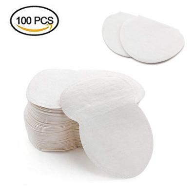 China Disposable Nonwoven Fabric Armpit Pads 100Pcs Gown Shields Adhesive Garment Guards Sweat Pads For Armpit Free And Odorless for sale