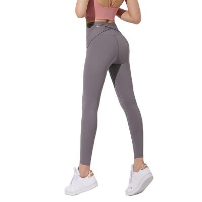 China Breathable Women's Workout Leggings High Waist Yoga Naked Feeling Tight Pants for sale