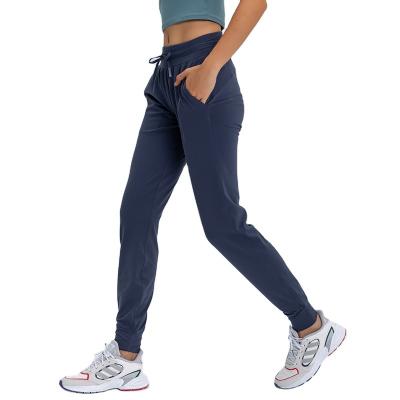 China Sweatpants Womens Running Joggers Pants Breathable Light Weight With Pockets Sporty Bottom Narrow Casual Pants For Workout for sale