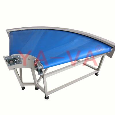 China Heat Resistant 180 Degree Rotating Round PVC Belt Conveyor , Food Grade PVC Belt for sale