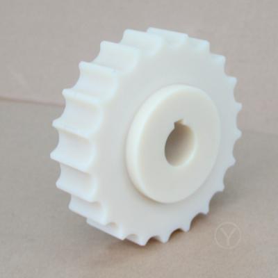 China Chain Drive Machined Plastic Sprockets For 821 Plastic Chain Straight for sale