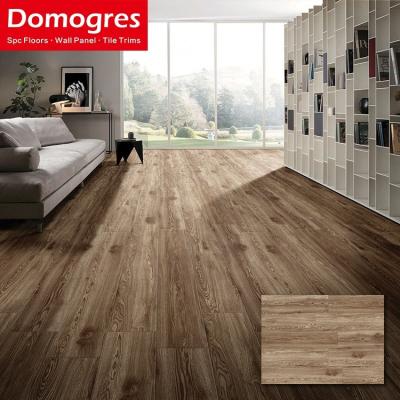 China Waterproof/Anti-Slip/Wear Resistant/Fire Retardant/Sound Barrier Living Room Handscraped Waterproof Spc Pavimento Wooden Veneer Rigid Core Spc 5Mm Vinyl Plank Flooring Click Lock for sale