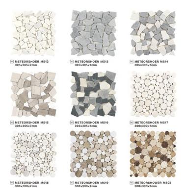 China Parquet Distributor stone marble tiles mosaic for sale